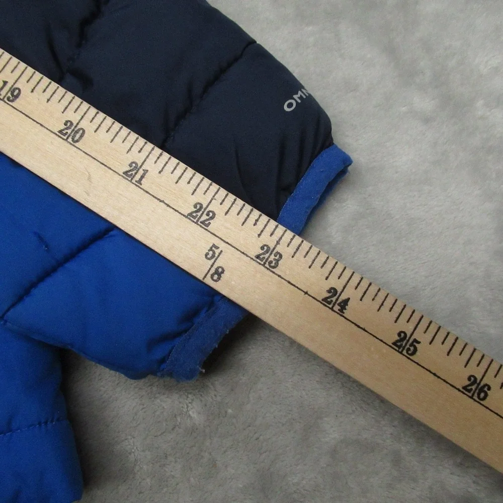 Columbia Jacket Boy XL 18/20 Blue Powder Lite Insulated Omni Heat Quilted Puffer